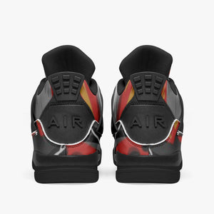 Ventru-Styles AJ4 Basketball Sneakers -Black Sole (red Flame)