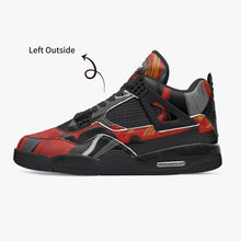 Load image into Gallery viewer, Ventru-Styles AJ4 Basketball Sneakers -Black Sole (red Flame)