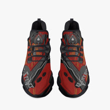 Load image into Gallery viewer, Ventru-Styles Bounce Mesh Knit Sneakers - Black (Red Flame)