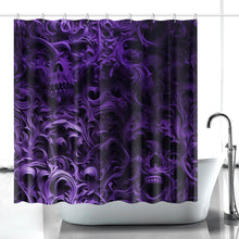 Load image into Gallery viewer, 3d Skull Quick-drying Shower Curtain