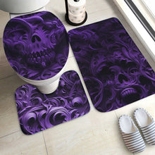 Load image into Gallery viewer, 3d Skull 3 Pcs Toilet Rug Set
