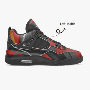 Ventru-Styles AJ4 Basketball Sneakers -Black Sole (red Flame)