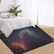 Load image into Gallery viewer, VS Damask rainbow Area Rug with Black Binding 7&#39;x5&#39;