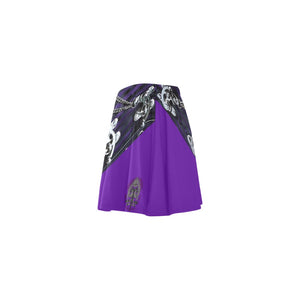 Ventru-Styles Mini Skating Skirt Corset Style Print