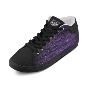 purple brick wall VS Men's Chukka Canvas Shoes