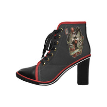 Load image into Gallery viewer, Harley Women&#39;s Lace Up Chunky Heel Ankle Booties