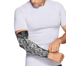 Load image into Gallery viewer, White and Black corset1 Arm Sleeves (Set of Two)