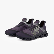 Load image into Gallery viewer, Ventru-Styles Bounce Mesh Knit Sneakers - Purple &amp; Grey