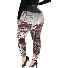 Load image into Gallery viewer, Ventru - Styles Red Plus Size High Waist Leggings