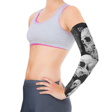Load image into Gallery viewer, Grey Skulls Arm Sleeves (Set of Two)