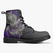 Load image into Gallery viewer, Ventru-Styles Trendy Leather Boots with Skull Fleur-de-lis