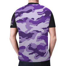 Load image into Gallery viewer, Skull with wings VS Purple Camo New All Over Print T-shirt