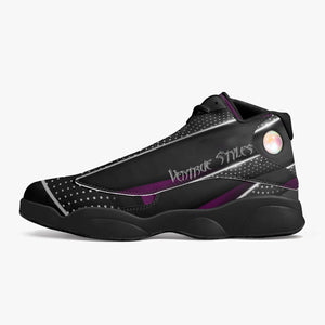 Ventrue-Styles Abstract High-Top Leather Basketball Sneakers