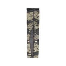 Load image into Gallery viewer, Gold and Black Corset Style Arm Sleeves (Set of Two)