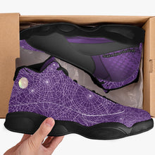 Load image into Gallery viewer, Ventru-Styles (Spider Webs Purple) High-Top Leather Basketball Sneakers