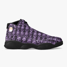 Load image into Gallery viewer, Ventru-Styles (Purple Skulls) High-Top Leather Basketball Sneakers