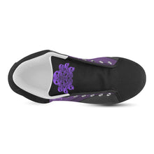 Load image into Gallery viewer, purple-waves-abstract with SM VS Men&#39;s Chukka Canvas Shoes