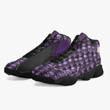 Load image into Gallery viewer, Ventru-Styles (Purple Skulls) High-Top Leather Basketball Sneakers