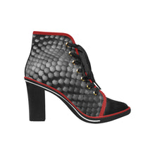 Load image into Gallery viewer, Hex Grey1 Women&#39;s Lace Up Chunky Heel Ankle Booties