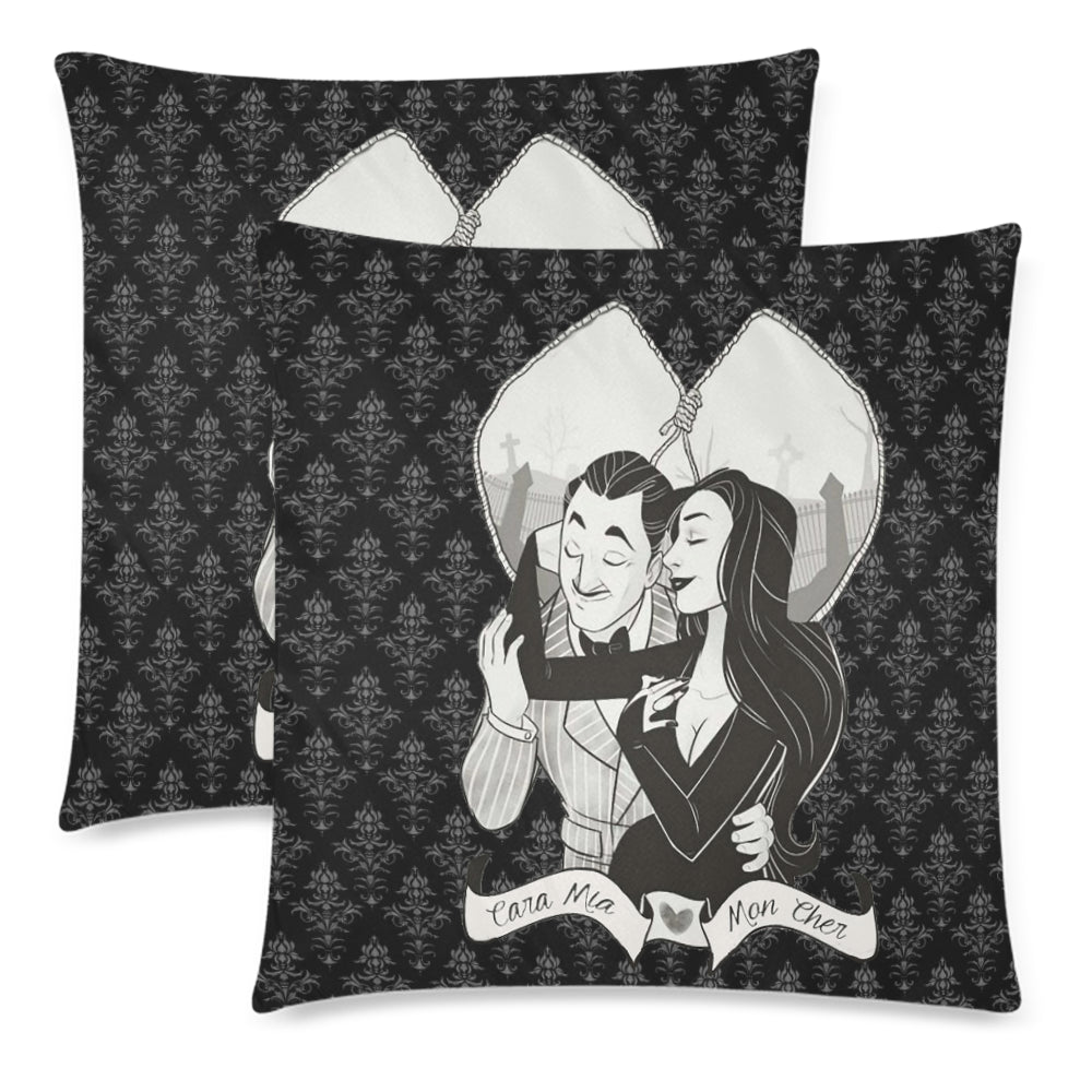 Addams with background Custom Zippered Pillow Cases 18