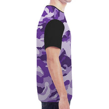Load image into Gallery viewer, Skull with wings VS Purple Camo New All Over Print T-shirt