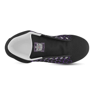 Hex Purple Background VS Men's Chukka Canvas Shoes