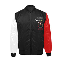 Load image into Gallery viewer, Angel &amp; Devil All Over Print Quilted Bomber Jacket for Men