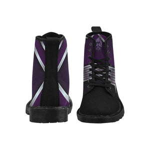 Ventru-Styles Purple Geometric Boots
