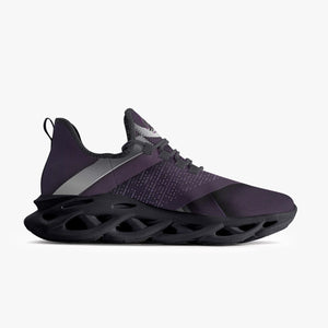 Ventru-Styles Bounce Mesh Knit Sneakers - Purple & Grey