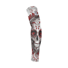 Load image into Gallery viewer, Red sugar skull Legendary Arm Sleeves (Set of Two)